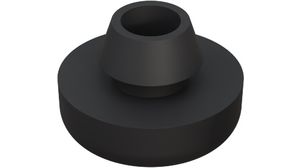 Push-On Snap Rivet, 10.5mm, Thermoplastic Elastomer (TPE), Pack of 100 pieces